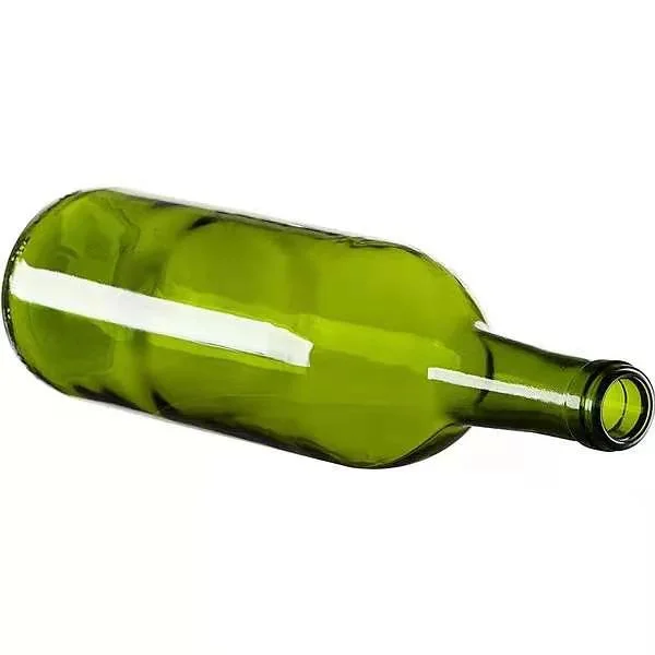 Hot Sale 750ml Bordeaux Champagne Green Wine Bottle with Cork Lid