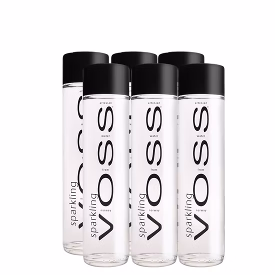 Прямая круглая 350 мл 400 мл 500 мл 750 мл 800 мл прозрачная круглая стеклянная бутылка для воды Voss с завинчивающейся крышкой