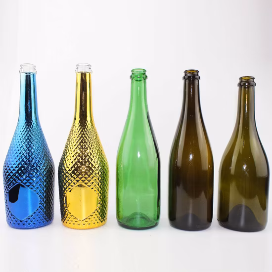 Пустые 250 мл, 330 мл, 450 мл, 500 мл, 620 мл, 650 мл, 750 мл, бесплатный дизайн, зеленый, янтарный, коричневый, синий, стеклянная бутылка для пива с газировкой, оптовые стеклянные бутылки для сока, лагера, пива