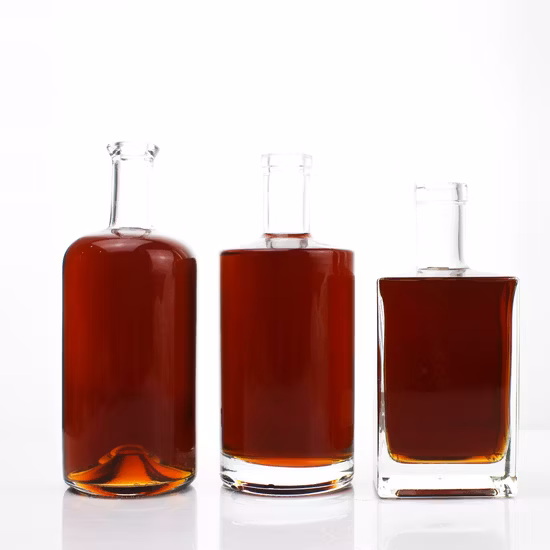 Пользовательские бутылки для виски, водки, джина, пустая стеклянная бутылка, ликер, необычный костюм, стеклянная бутылка водки, джина