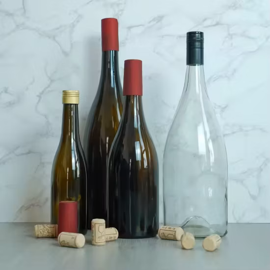 Оптовая продажа 750 мл бутылка красного вина темно-зеленые пустые роскошные бутылки шампанского бордового вина