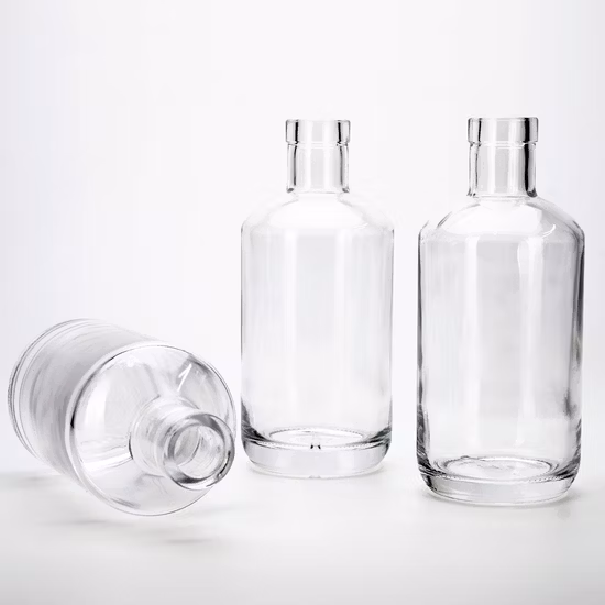 250 мл, 375 мл, 500 мл, 750 мл, 25 кл, 50 кл, 75 кл, High Flint, Роскошный водочный спирт, ликер, ром, текила, бренди, виски, стеклянная бутылка для вина, завинчивающаяся крышка, пробковая пробка, печать золотыми наклейками